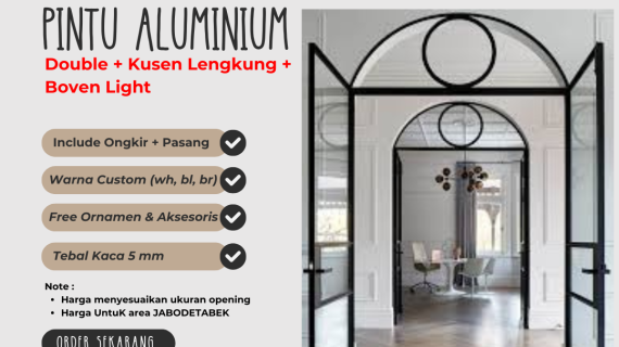 Jual Pintu Aluminium Lipat di Wilayah Tangerang 2025