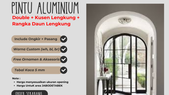 Jual Bending Kusen Aluminium Lengkung Tangerang Terbaik 2025