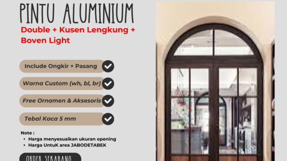 Jual Pintu Aluminium Sliding Terbaik di Kota Tangerang 2025